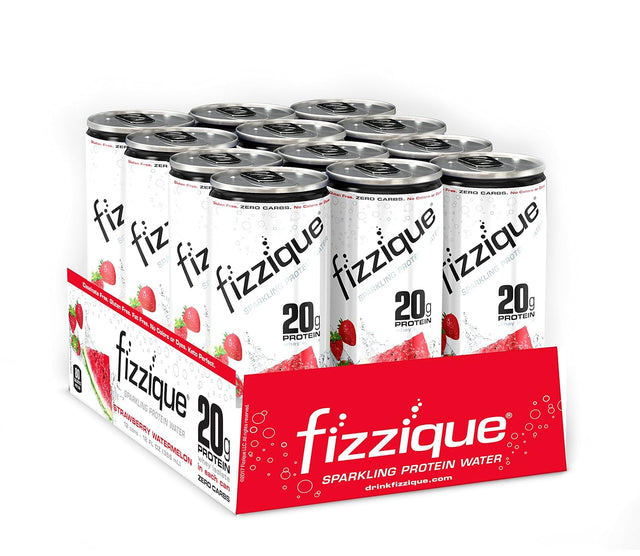 Fizzique Keto Protein Water | Strawberry Watermelon | 12 Count