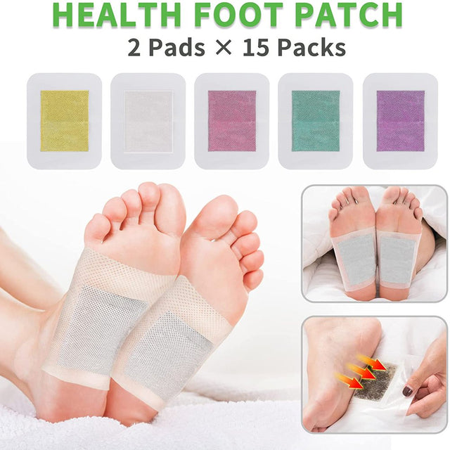 Orientleaf Foot Pads, 60 Pcs 2 in 1 Foot Pads for Better Sleep and Anti-Stress Relief, Foot Patches Enhance Blood Circulation for Foot and Body Care