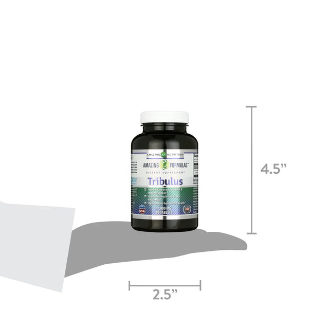 Amazing Formulas Tribulus Dietary Supplement - 1000MG - 90 Tablets per Bottle - Standardized to Contain Min. 45% Saponins - Supports Lean Muscle Mass, Promotes Cardiovascular Health,