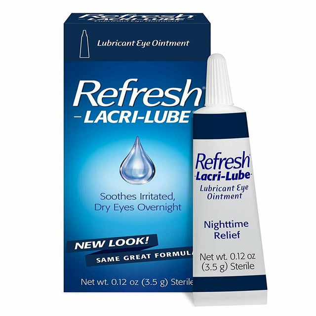 Refresh Lacri-Lubricant Eye Ointment, Eye Dryness Nighttime Relief, 0.12 Oz, 2-Pack