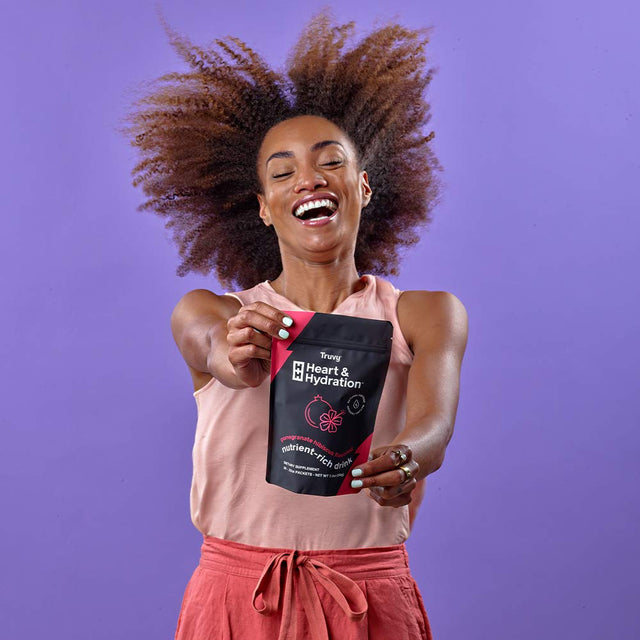 Heart & Hydration+ (Natural Caffeine) (Pomegranate Hibiscus, 30 Packets)