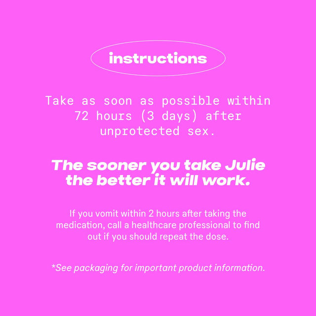 Julie Emergency Contraceptive Pill, 1 Count