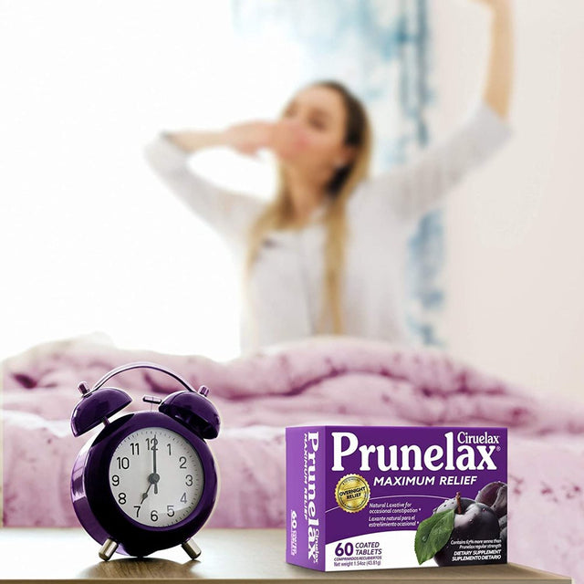 Prunelax Ciruelax Laxative Dietary Supplement Coated Tablets, 60 Ct, 4-Pack