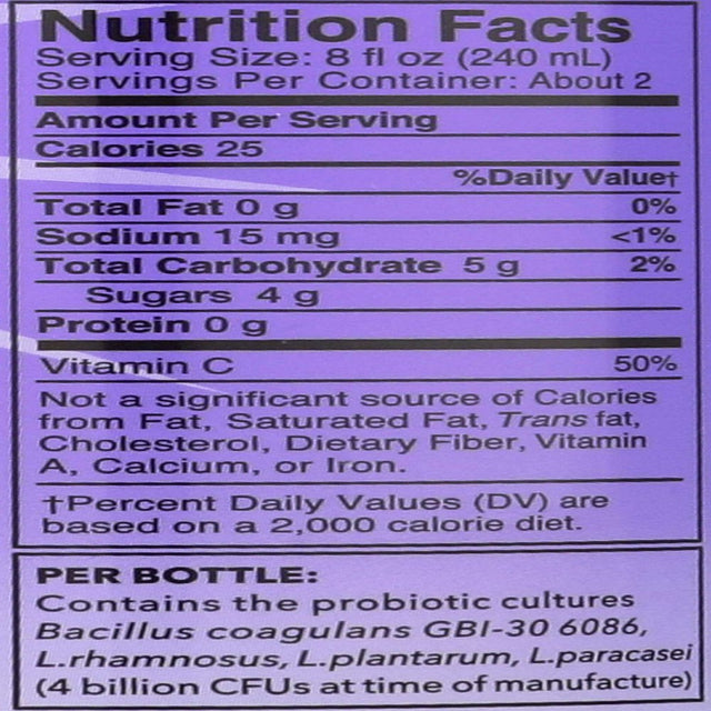 Kevita Organic Elderberry Cleansing Probiotic Apple Cider Vinegar Tonic, 15.2 Fluid Ounce -- 6 per Case.