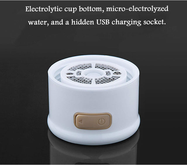 Portable 3 Minute Hydrogen-Rich Water Bottle Rechargeable High Concentration Hydrogen Generator Glass Bottle Anti-Aging Anti-Oxidation Kettle 300Ml