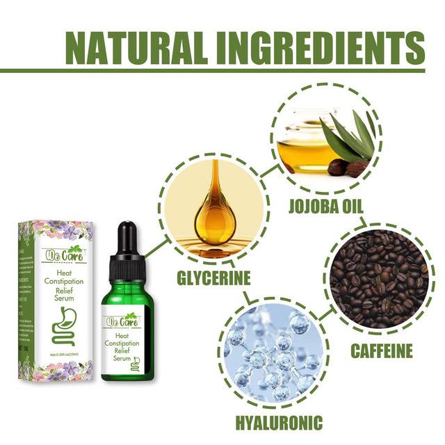 HIBRO Face Organic Aloe You Much Gel We-Care Heat Constipation Relief Serum Belly Cellulite Massage Oil Natural Ingredients for Constipation, Bloating and Gas Relief 10Ml