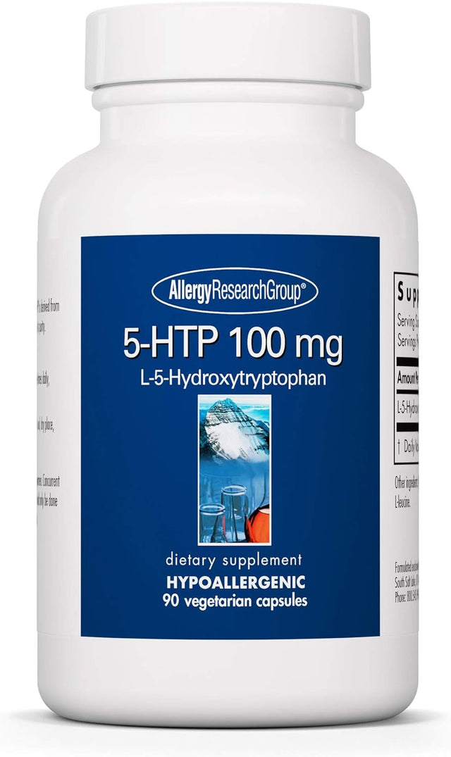 Allergy Research Group - 5-HTP 100Mg - L-5-Hydroxytryptophan - 90 Vegetarian Capsules
