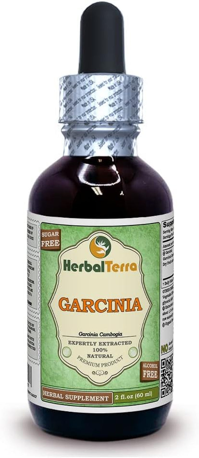 Garcinia (Garcinia Cambogia) Glycerite, Organic Dried Fruits Alcohol-Free Liquid Extract 2 Oz