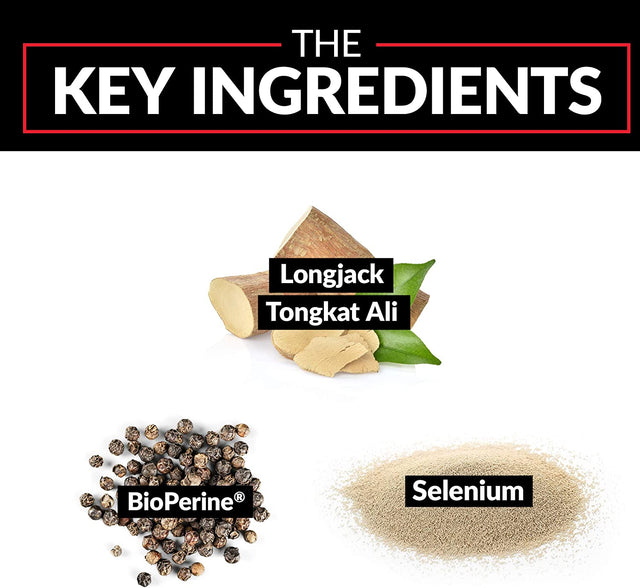 FORCE FACTOR Longjack Tongkat Ali 500Mg for Men, Longjack Extract to Support Male Vitality and Improve Drive, Longjack Capsules with Bioperine Black Pepper Extract, 60 Capsules (2-Pack)