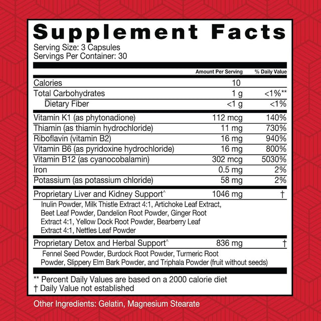 Health plus Every Day Cleanse Health Supplement, 90 Capsules, 30 Servings