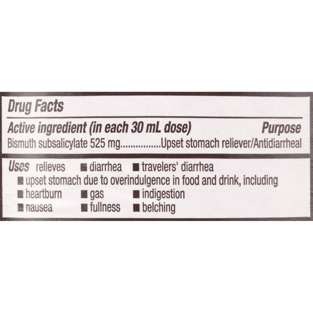 Equate Upset Stomach Relief Bismuth Liquid, Regular Strength, 16 Fl Oz, 2 Pack