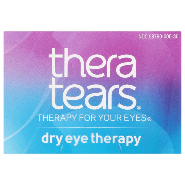 Theratears Dry Eye Therapy Lubricating Eye Drops, Preservative Free, 30 Single-Use Vials