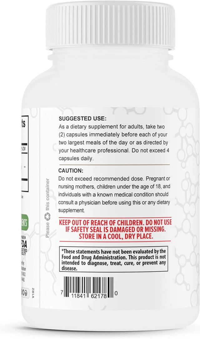 100% Pure White Kidney Bean Extract – All-Natural Carb Blocker 1200Mg Serving– Optimized for Weight Loss & Fat Prevention for Women & Men – Made in USA