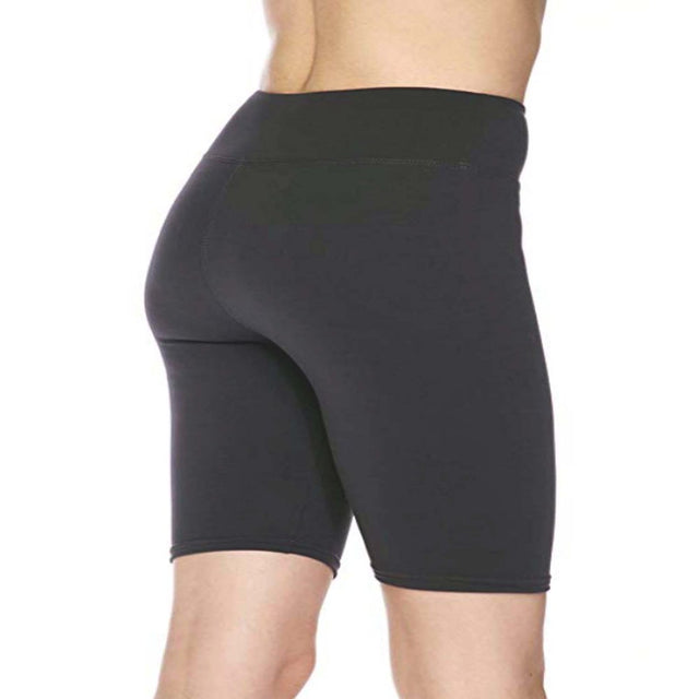 Kuda Moda 5 Pack Women 3 Inch Wide Waistband Biker Shorts Bike Short Legging Pants ,Female