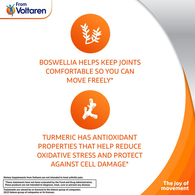 Joint Comfort + Movement from Voltaren Dietary Supplements, 30Ct