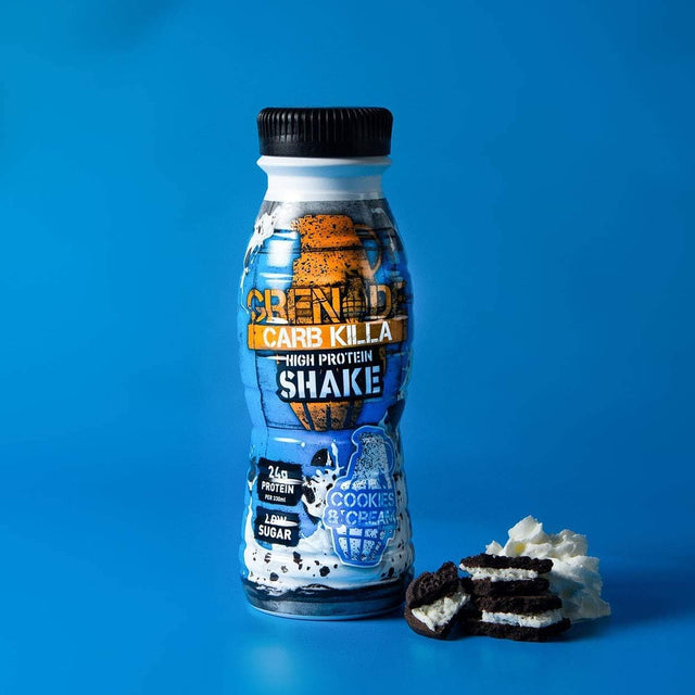 Grenade Carb Killa Protein Shake Cookies & Cream, 330Ml, Pack of 8
