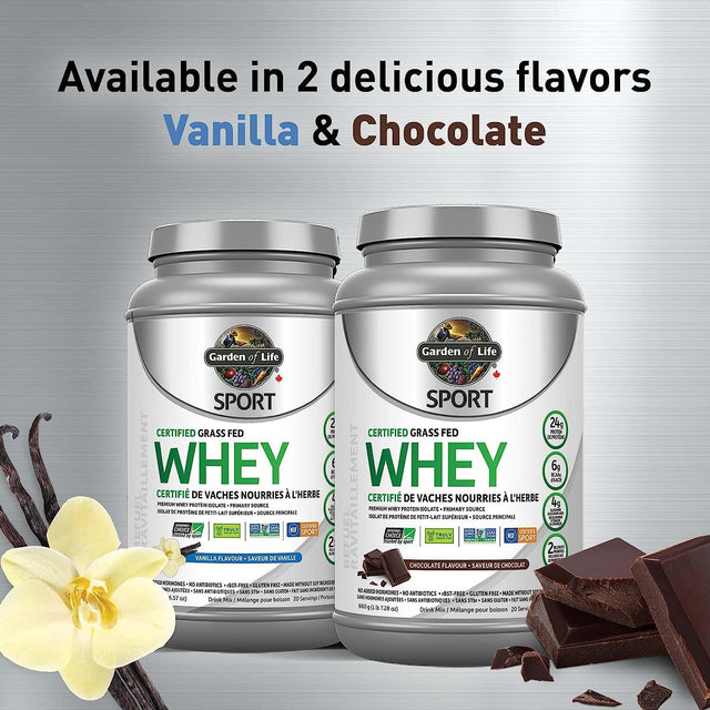 Garden of Life Chocolate Sport Whey Protein, 660 GR