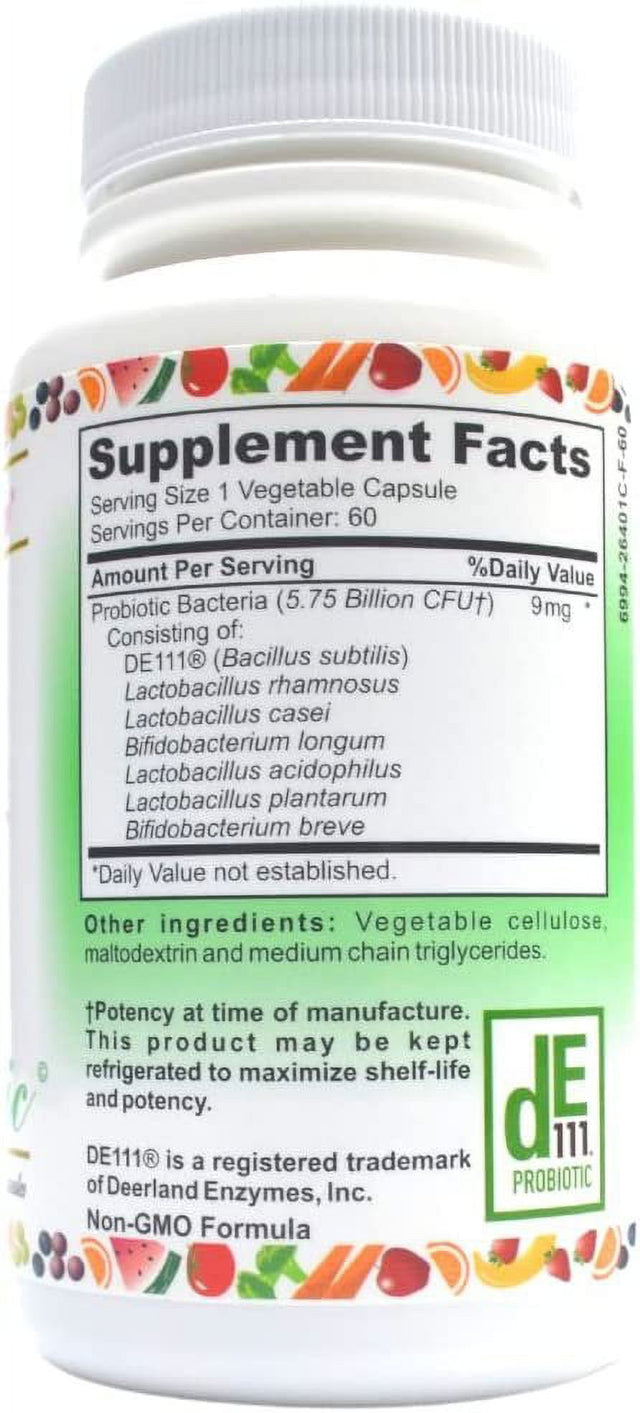Janet'S Best Formulas, Best Biotic Digestive System and Regularity Support - Dietary Probiotic Supplement for Men and Women - 60 Vegetable Capsules 30 Day Supply
