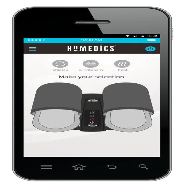 Homedics Shiatsu Flex Ankle and Foot Massager with Heat and Gentle Air Compression, Adjustable Air Intensity, 2 Unique Massage Mode