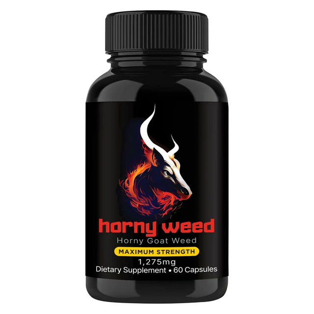 Horny Goat Weed, Men'S Performance Pills | 60Ct Testosterone Booster for Energy, Performance | Sexual Health Sexual Supplement, 3X Strength Sex Drive Pill