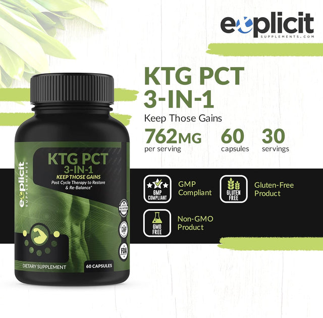 Keep Those Gains PCT 3-In-1 - Post Cycle Therapy - 60 Capsules