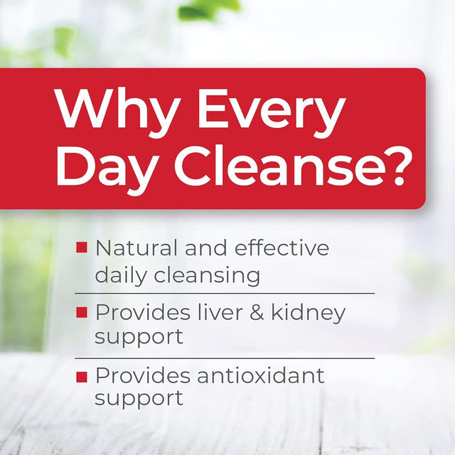 Health plus Every Day Cleanse Health Supplement, 90 Capsules, 30 Servings