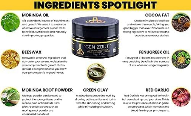 Gen Zouti | Higher Stronger Faster | Organic Cream | Boost Natural Energy | All Natural | Easy to Use | Organic and Natural Ingredients | Penis Enlargement and Enhancement