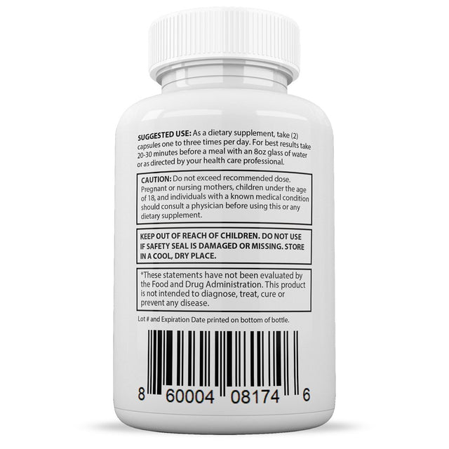 Justified Laboratories Pure Carbo Fix Carbohydrate Weight Loss Supplement 60 Capsules