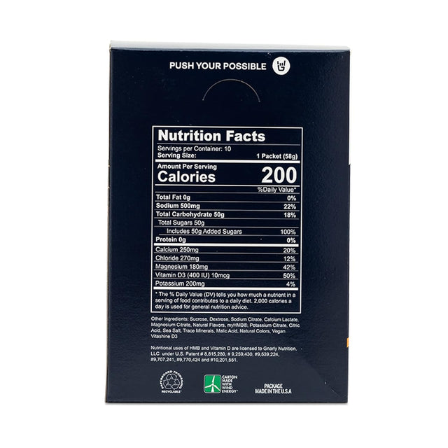 Gnarly Nutrition, Fuel 2O Performance, 10-Pack, Limeade