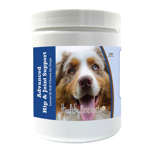 Healthy Breeds Australian Shepherd Advanced Hip & Joint Support Level III Soft Chews for Dogs 120 Count