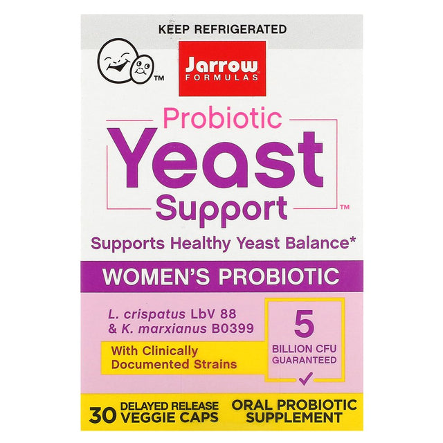 Jarrow Formulas - Probiotic Women'S Yeast Support 5 Billion CFU - 30 Vegetable Capsule(S)