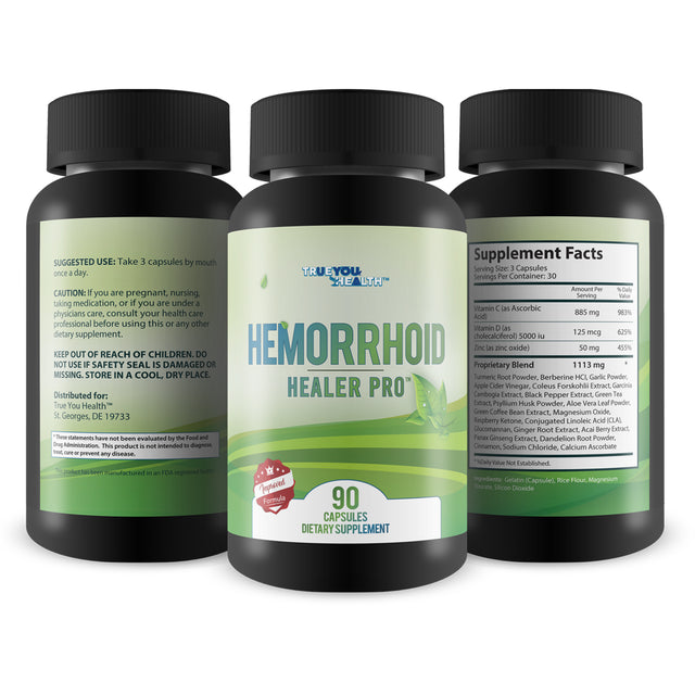Hemorrhoid Healer Pro - Extra Strength & Improved Formula - Our Best Hemorrhoid Pills - Support Hemorrhoid Healing - Gut & Colon Health - Natural Hem Healer Hemorrhoid Treatment Supplement