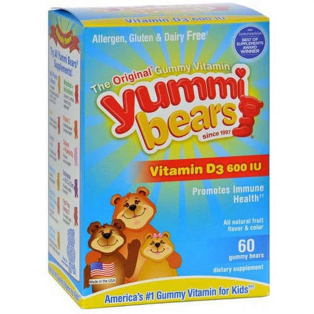 Hero Nutritionals Yummi Bears Vit D3, 60 PC