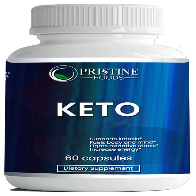 Keto Premium - Advanced Ketogenic Weight Loss Support Formula with Premium Keto Salts, 60 Capsules by Pristine Foods