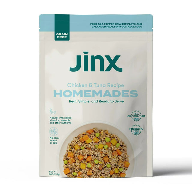Jinx Homemades Chicken & Tuna Recipe Wet Natural Dog Food, Grain-Free, 9 Oz. Pouch