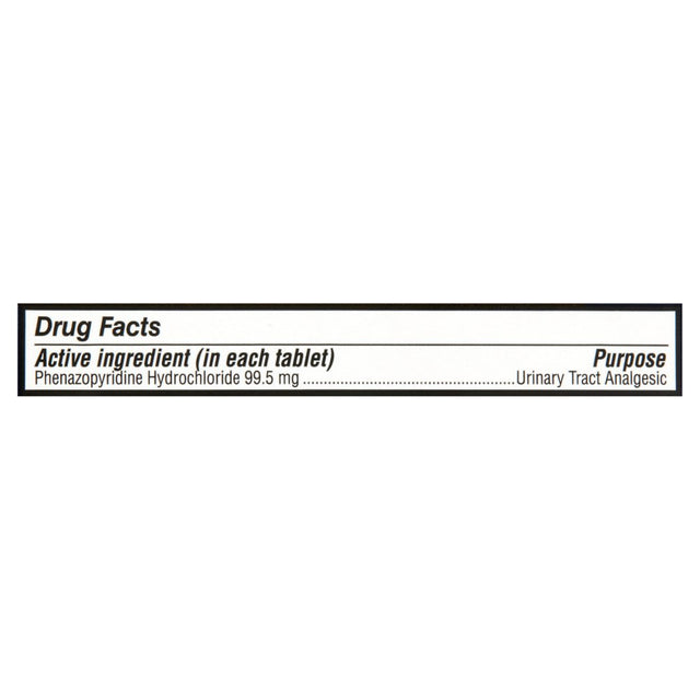 Equate Maximum Strength Urinary Pain Relief Tablets, 99.5 Mg, 24 Count