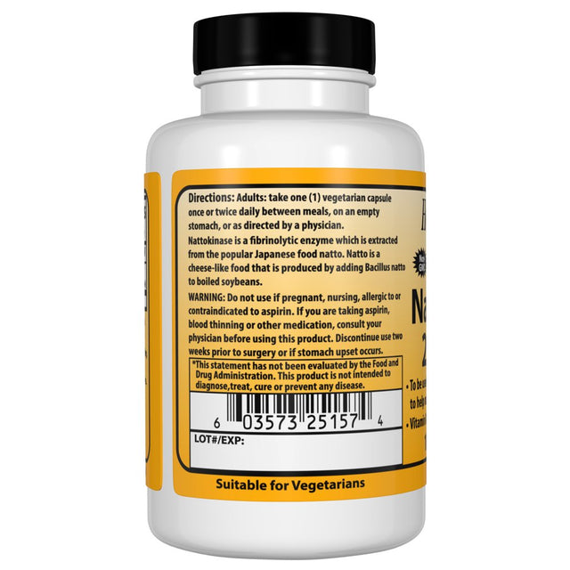 Healthy Origins Natural Nattokinase 2000 Fus 100 Mg Vegetarian Capsules - 60 Ea