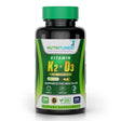 Nutritunes Vitamin K2 + D3 (120 Softgels) | 2 in 1 Formula Supports Cardiovascular, Immune, and Bone Health - Non-Gmo, Gmp-Certified, and Allergen Free