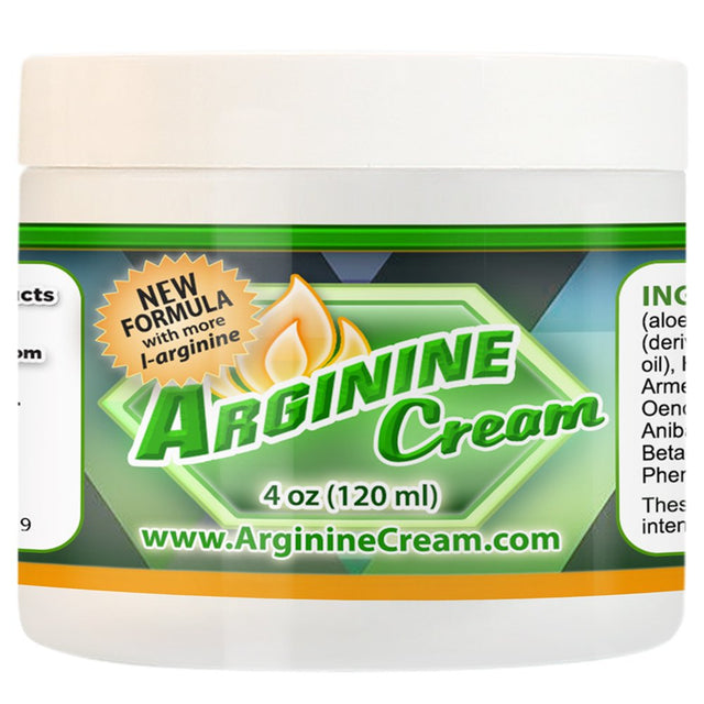 L Arginine Cream - Nitric Oxide Support Supplement for Men & Women - Unscented (4 Ounces)