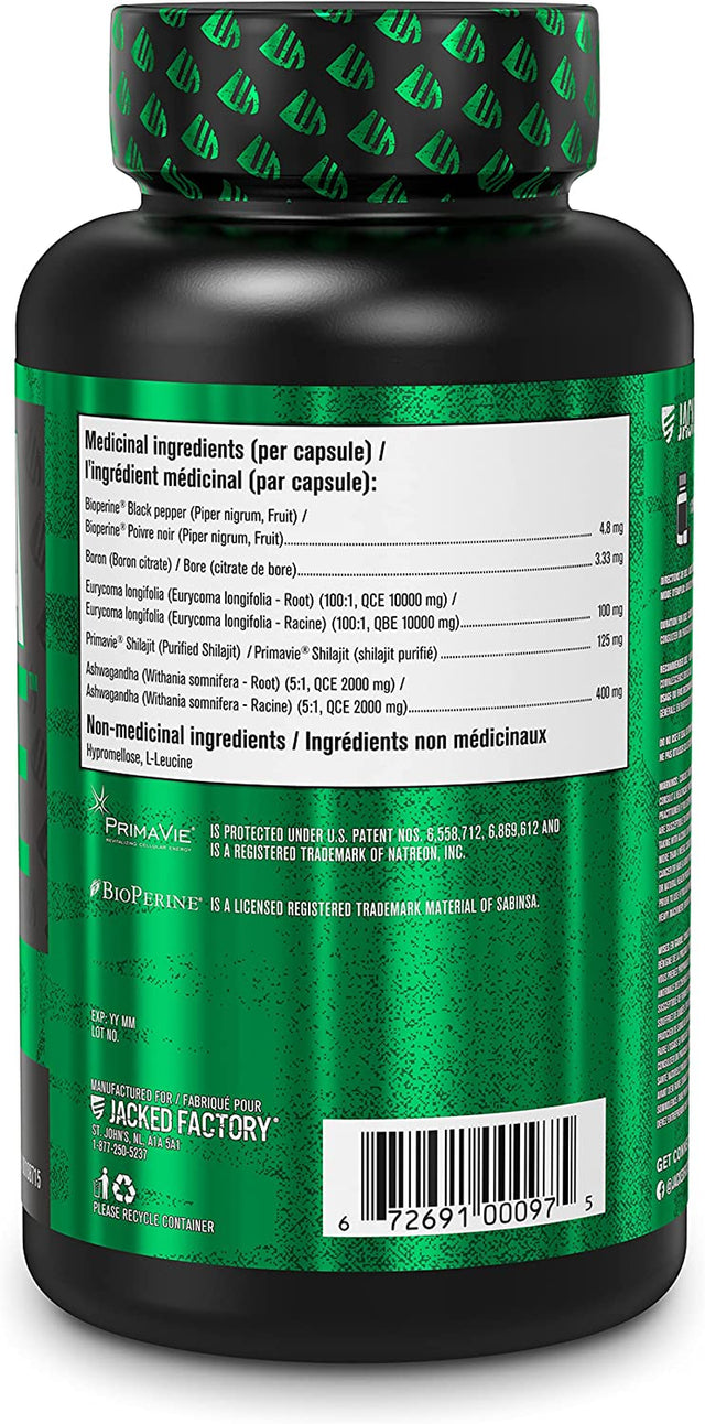 Jacked Factory Androsurge Estrogen Blocker for Men + Primasurge Testosterone Booster for Men + N.O. XT Nitric Oxide Booster + Build XT Muscle Builder