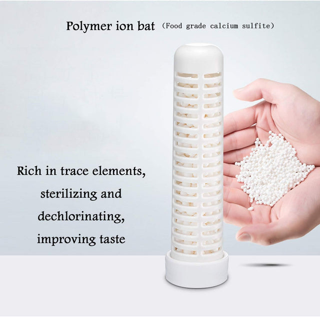 High Concentration Hydrogen-Rich Water Cup Alkaline Water Purifier Micro-Electrolyzed Water Glass Alkaline Water Generator, Ion Bat, White, 290Ml