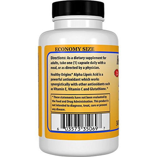 Healthy Origins Alpha Lipoic Acid - 300 Mg - 150 Caps