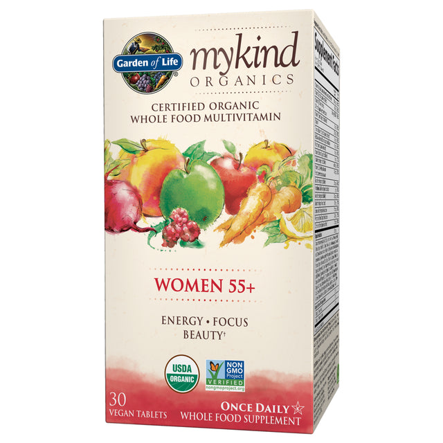 Garden of Life Mykind Organics Women’S 55+ Multivitamin | Once Daily | 30Ct