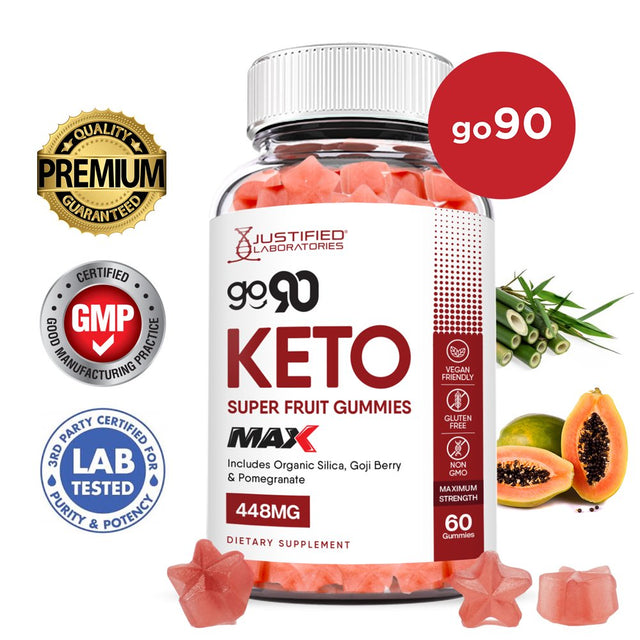 Go 90 Keto Max Gummies Dietary Supplement 60 Gummys