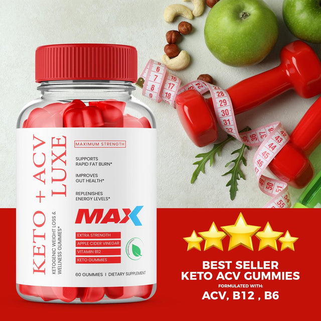 Keto Luxe Max Gummies - Keto ACV Luxe Max Gummies Luxe Max Keto ACV Gummies Keto ACV Luxe Max Gummy AVC (60 Gummies)