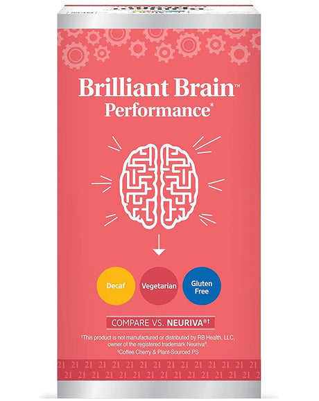 21St Century Brilliant Brain Dietary Supplement Capsules - 30 Ct