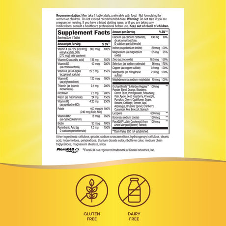 Nature'S Way Alive! Men'S Complete Multivitamin Tablets, B-Vitamins, 50 Count