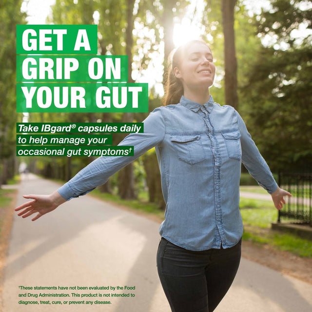 Ibgard Digestive Gut Health Supplement for a Combination of Occasional Symptoms: Cramping, Bowel Urgency, Diarrhea, Constipation, Bloating & Gas, 48Ct (Packaging May Vary)