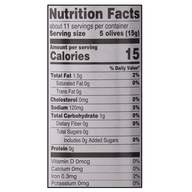 Great Value Medium Pitted Black Olives, 6 Oz