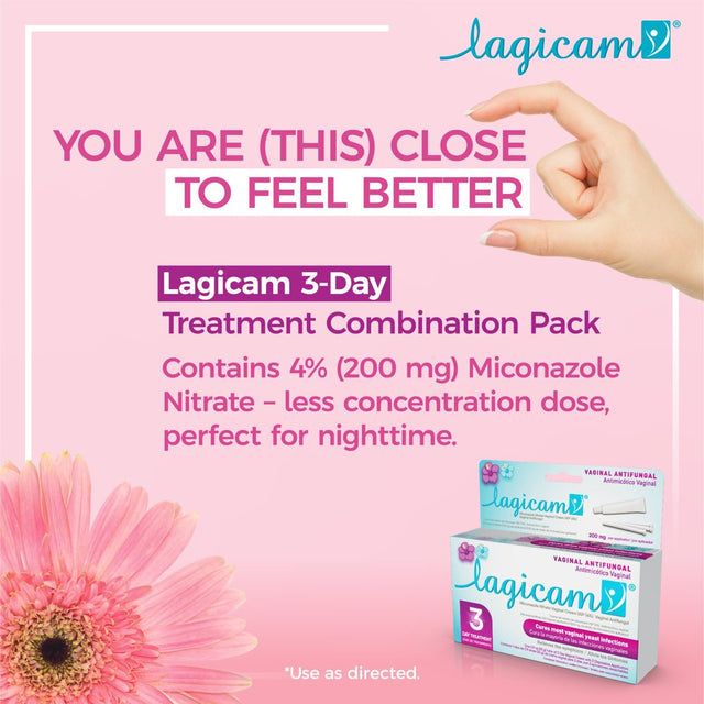 Lagicam Antifungal 3 Day Treatment Cream, 0.9 Oz
